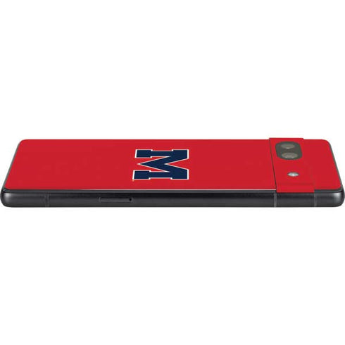 University of Mississippi Ole Miss Logo Red Google Pixel 7a Skin